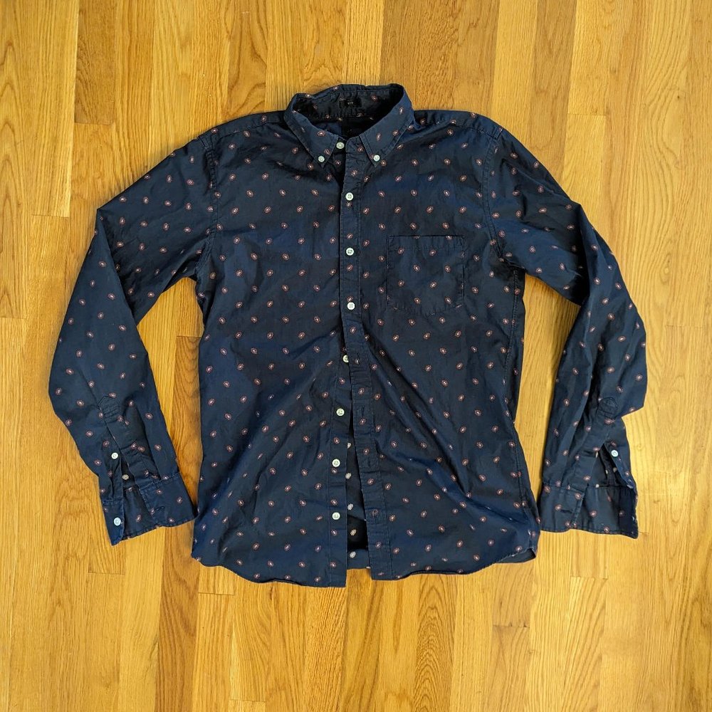 J Crew Medium Tall Button Down Shirt